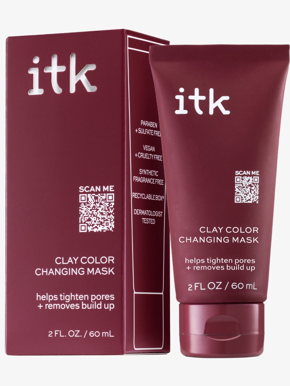 ITK Clay Color Changing Mask —2 Fl Oz